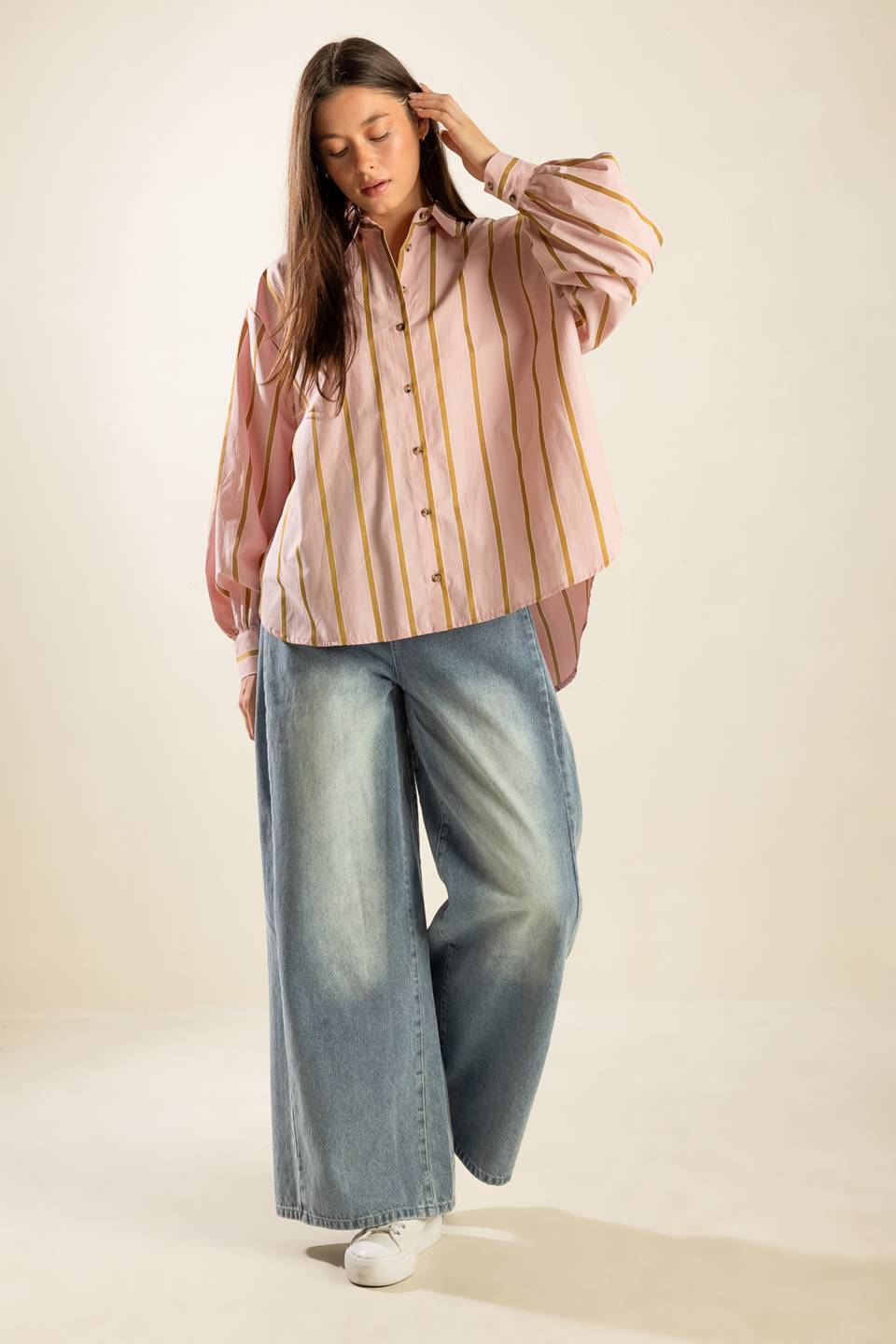 WHERE I'LL BE OVERSIZE WOVEN TOP Flying Tomato